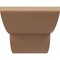Ekena Millwork 12"W x 24"D x 12"H Wide Crestline Rough Cedar Woodgrain TimberThane Corbel, Primed Tan CORUR12X24X12CRERCPR - alternate 3